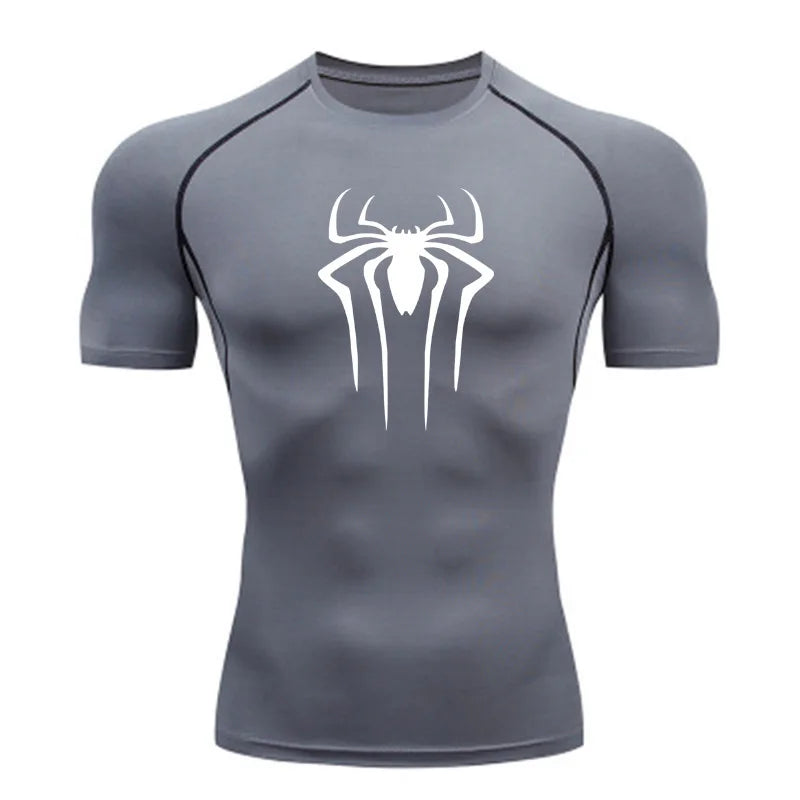 New Compression Shirt Men Fitness Gym Super Hero Sport Running T-Shirt Rashgard Tops Tee Quick Dry Short Sleeve T-Shirt for Men