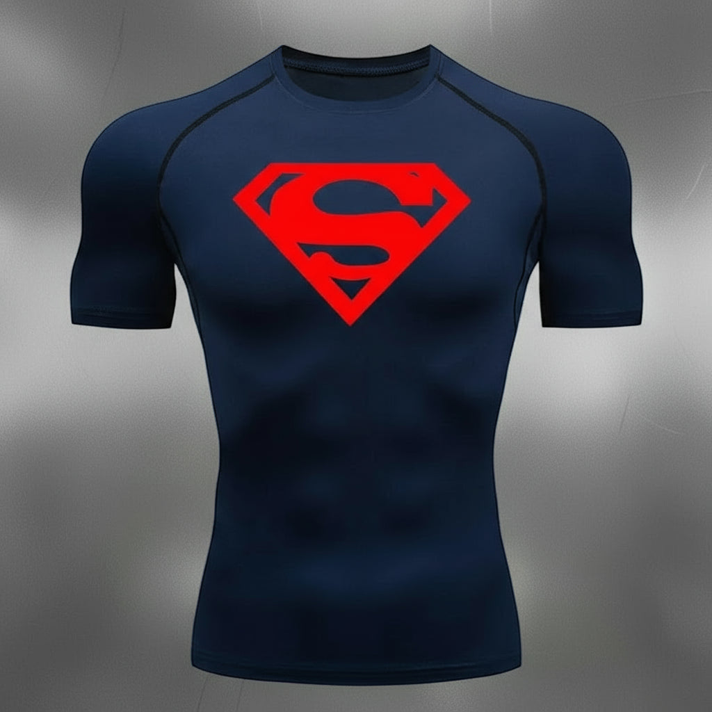 Running T-Shirt Men Compression Shirt Black Gym Top Sports Quick Dry Breathable Sportswear Workout Bodybuilding Short T-Shirts
